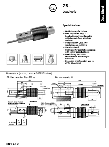 Z6FD1稱重傳感器